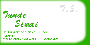 tunde simai business card